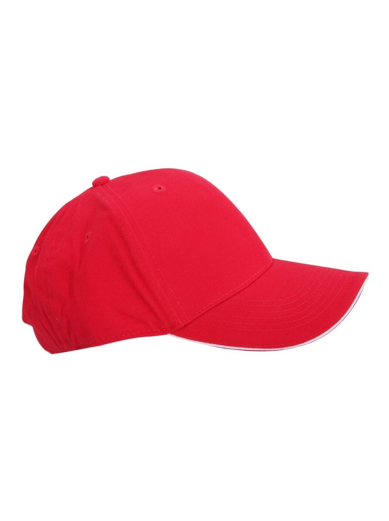 Beechfield Adultes Unisex Athleisure Cotton Baseball Cap Rouge tomate - Kiabi