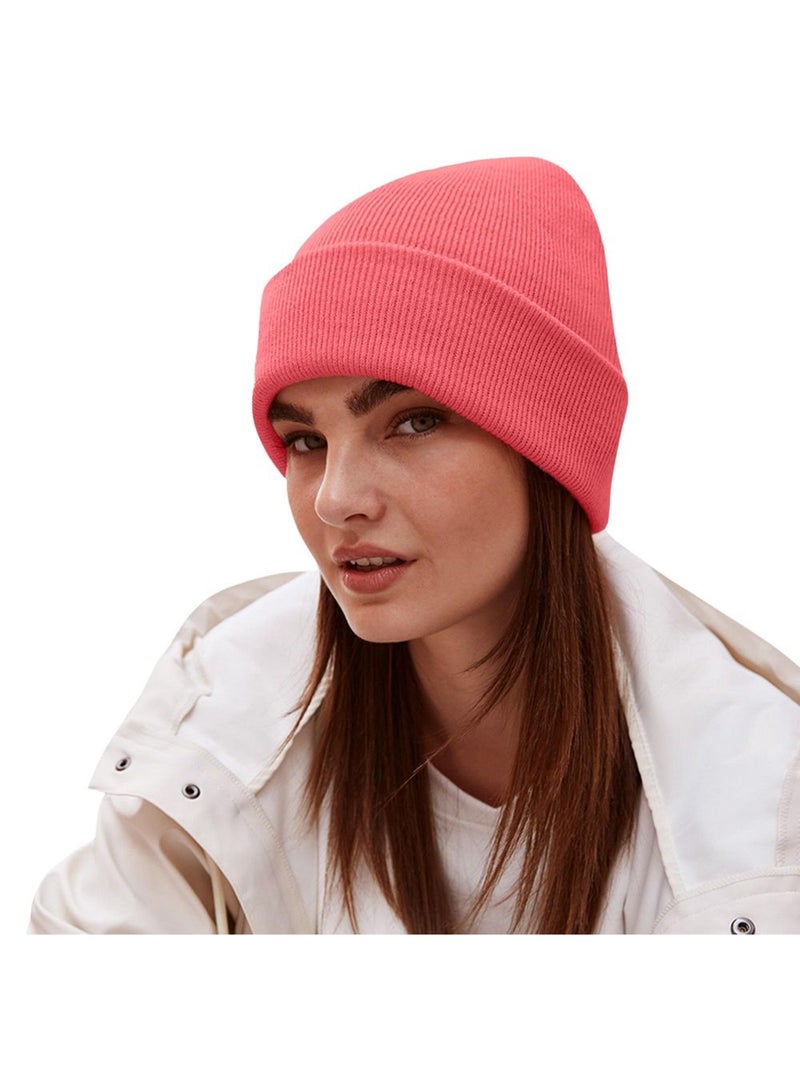Beechfield Bonnet à manchettes original pour adultes, unisexe Corail - Kiabi
