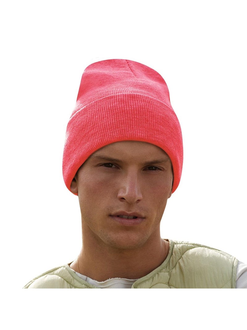 Beechfield Bonnet à manchettes original pour adultes, unisexe Corail - Kiabi