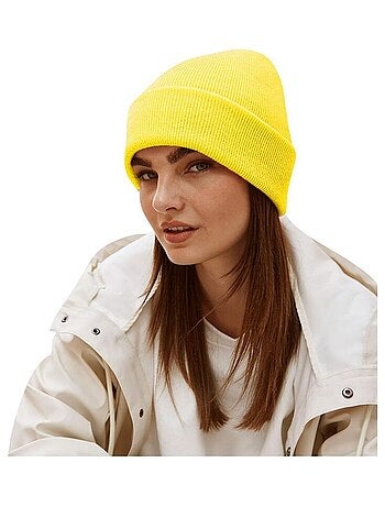 Beechfield Bonnet à manchettes original pour adultes, unisexe