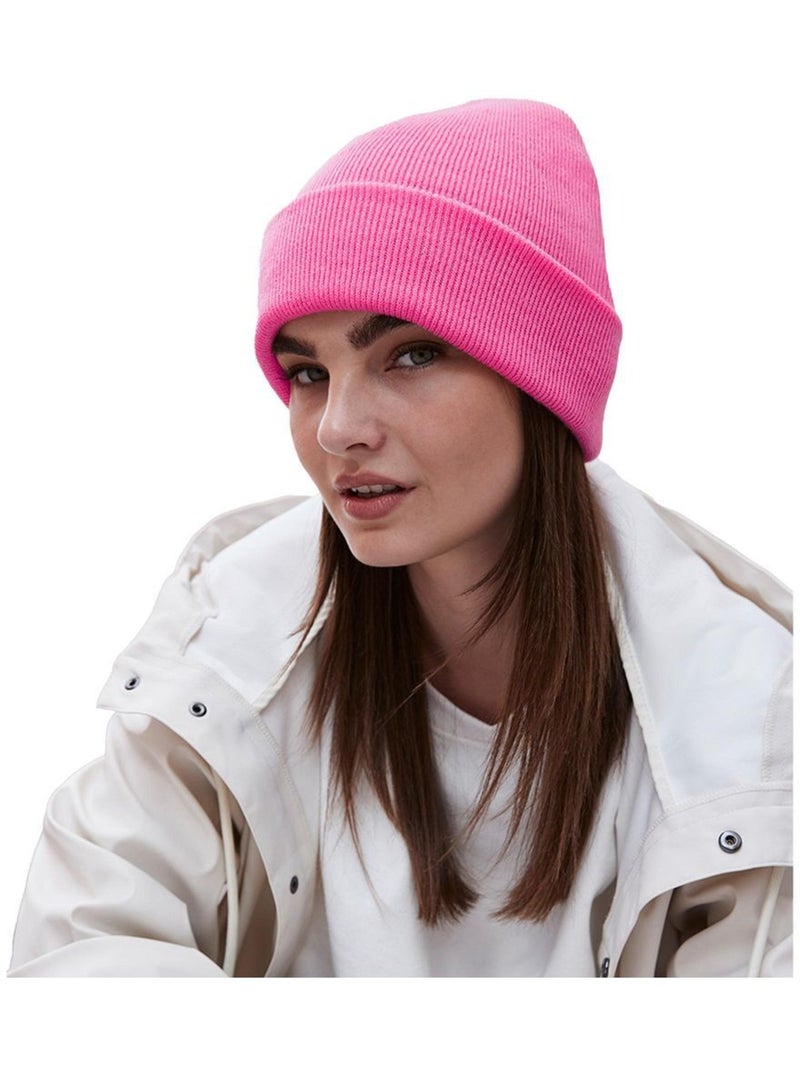 Beechfield Bonnet à manchettes original pour adultes, unisexe Rose clair - Kiabi
