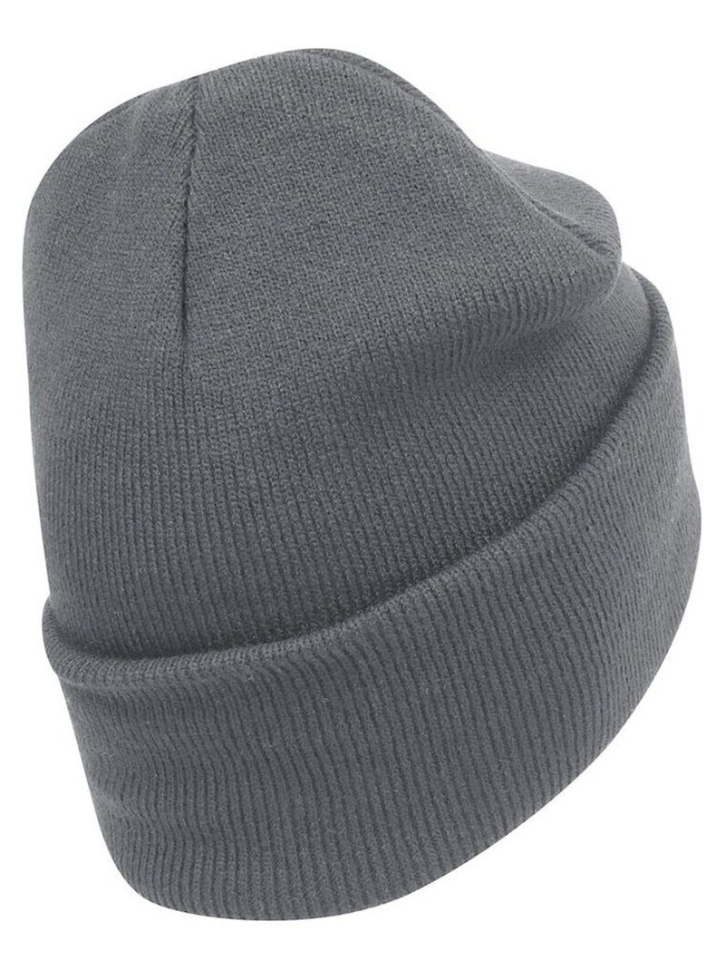 Beechfield Bonnet à revers en coton biologique original Gris foncé - Kiabi