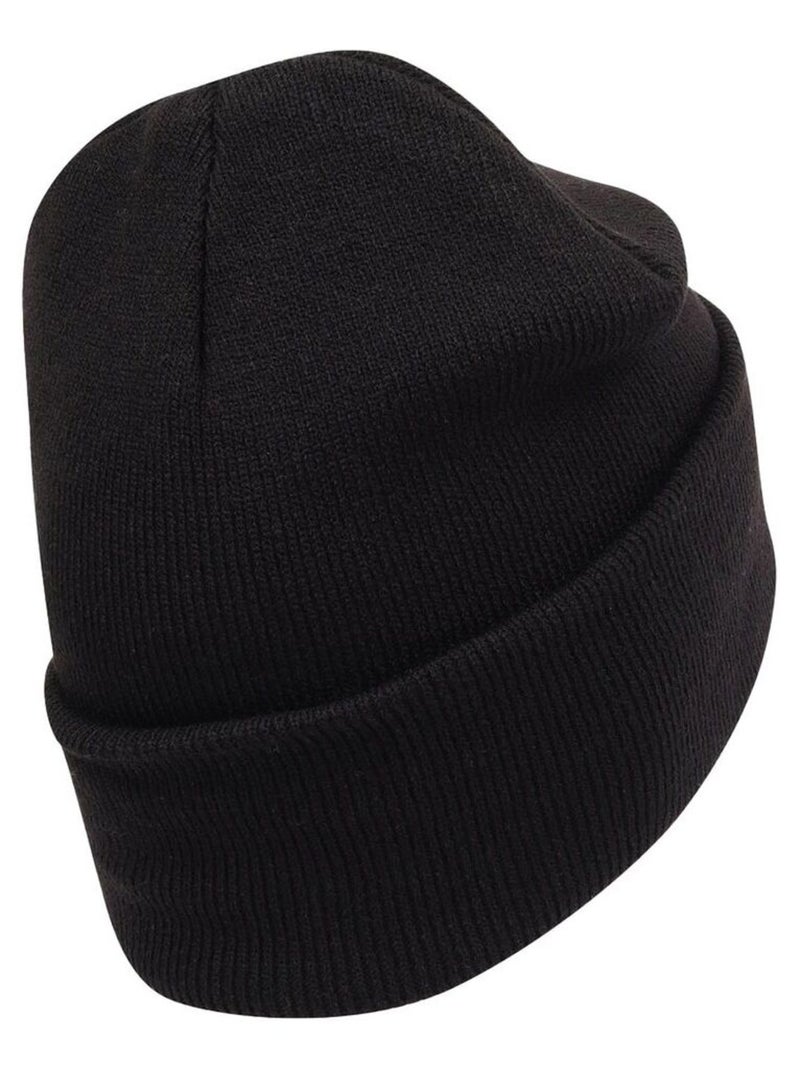 Beechfield Bonnet à revers en coton biologique original Noir - Kiabi