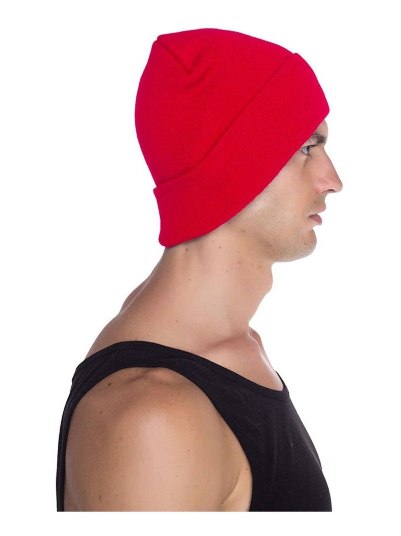Beechfield Bonnet à revers en coton biologique original Rouge - Kiabi