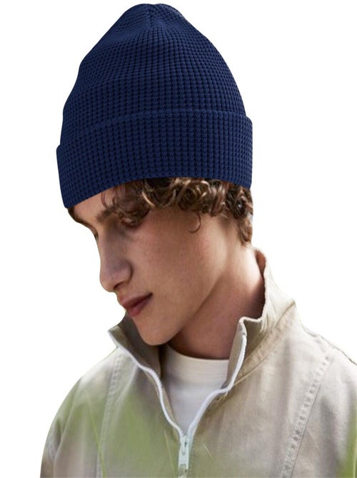 Beechfield Bonnet en coton biologique gaufré - Kiabi