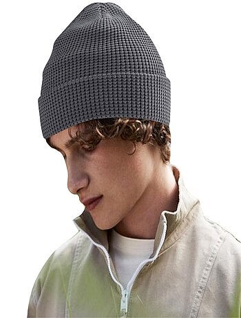 Beechfield Bonnet en coton biologique gaufré