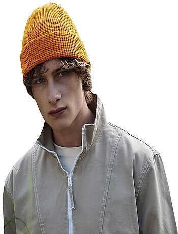 Beechfield Bonnet en coton biologique gaufré