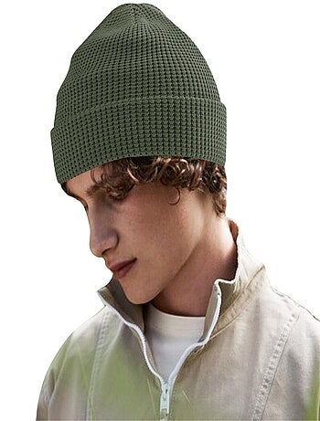 Beechfield Bonnet en coton biologique gaufré