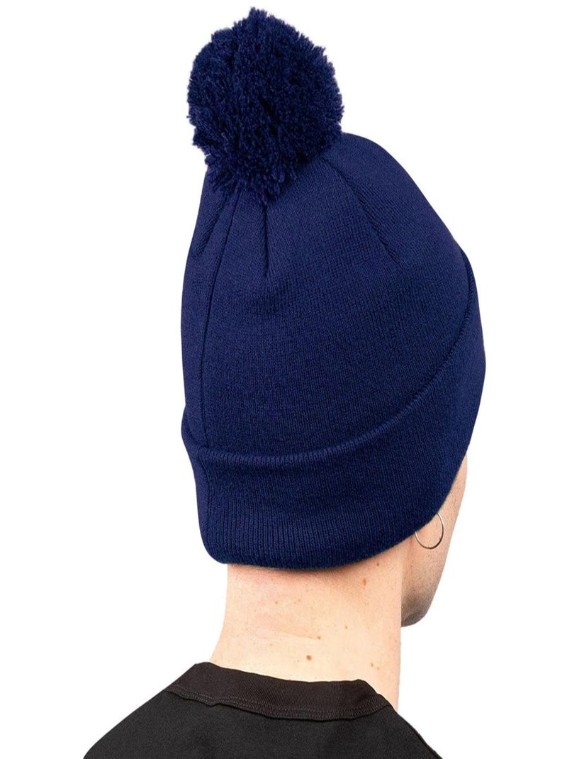 Beechfield Bonnet en coton biologique Snowstar Bleu marine - Kiabi