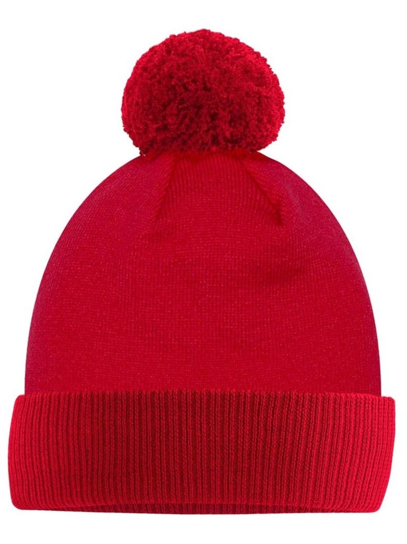 Beechfield Bonnet en coton biologique Snowstar Rouge - Kiabi