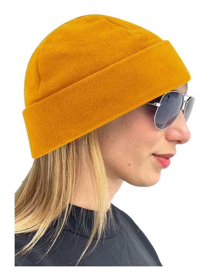 Beechfield Bonnet en polaire recyclée Jaune foncé - Kiabi