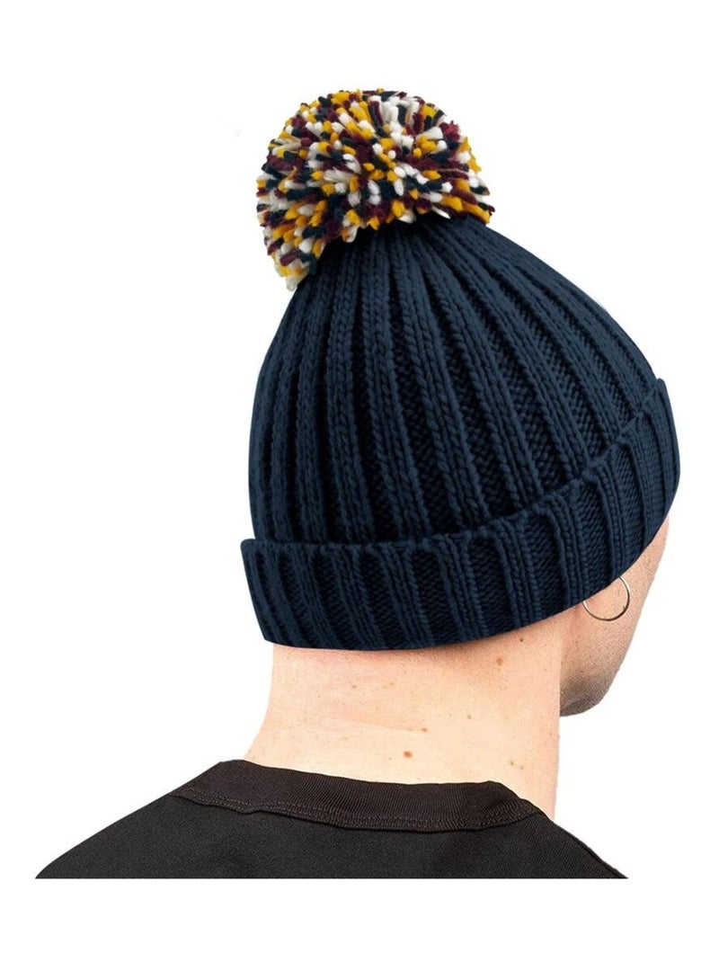 Beechfield Bonnet Hygge unisexe pour adultes Bleu marine - Kiabi