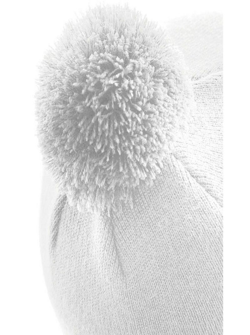 Beechfield Bonnet Pom Pom Original Blanc - Kiabi