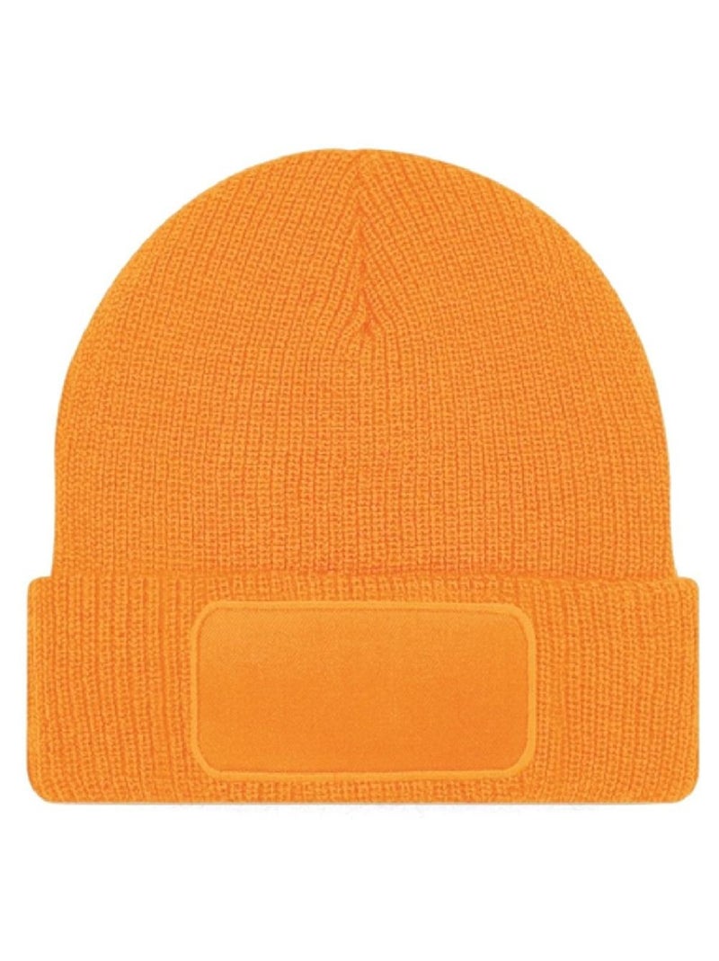 Beechfield Bonnet Printer unisexe pour adultes Thinsulate Noir/Orange fluo - Kiabi