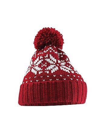 Beechfield Bonnet Snowstar Fair Isle unisexe adulte