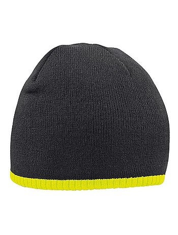 Beechfield Bonnet tricoté bicolore unisexe adulte