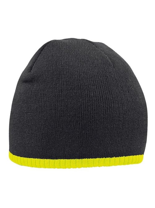 Beechfield Bonnet tricoté bicolore unisexe adulte - Kiabi