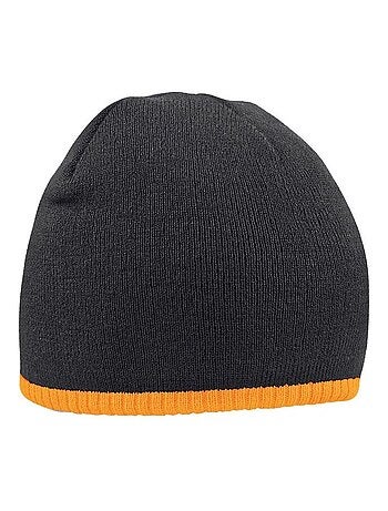 Beechfield Bonnet tricoté bicolore unisexe adulte