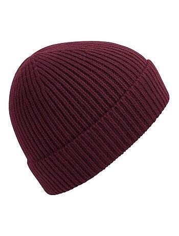 Beechfield Bonnet unisexe adulte en tricot côtelé