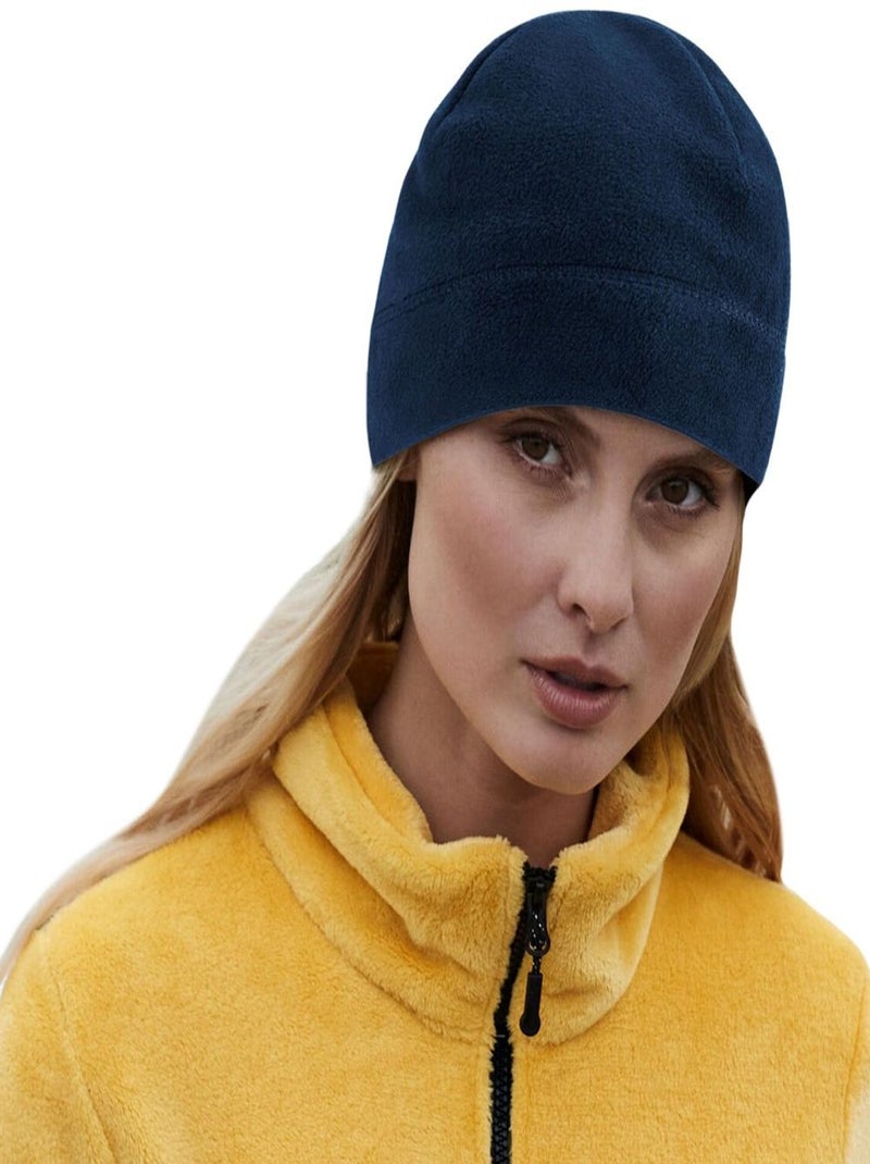Beechfield Bonnet unisexe en polaire recyclée pour adultes Bleu marine - Kiabi