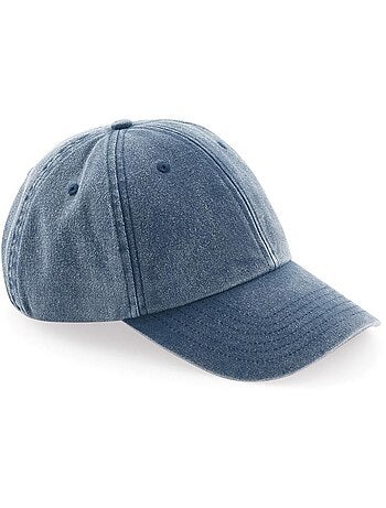 Beechfield Casquette unisexe à profil bas, aspect denim vintage