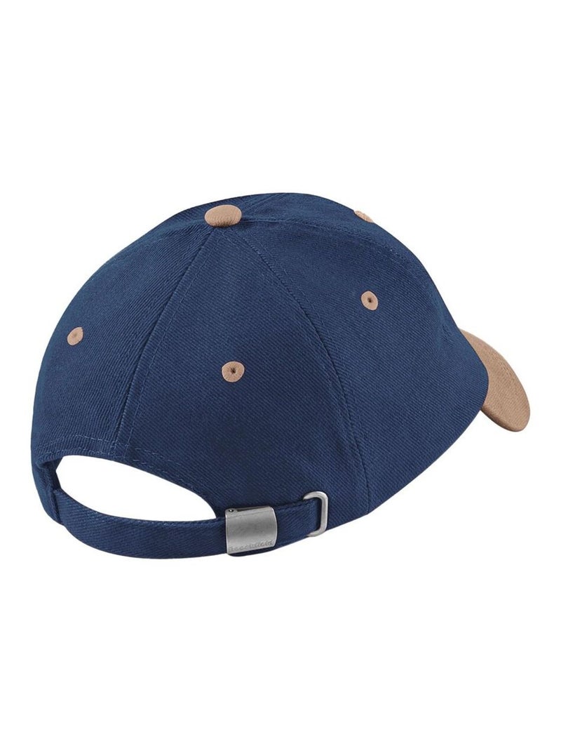 Beechfield Casquette unisexe à profil bas en coton brossé lourd pour adultes Bleu Marron - Kiabi
