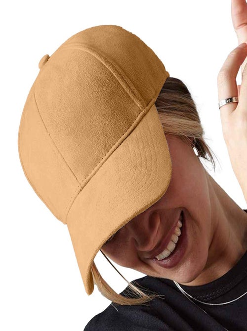 Beechfield Casquette unisexe adulte en faux suède à 6 panneaux - Kiabi