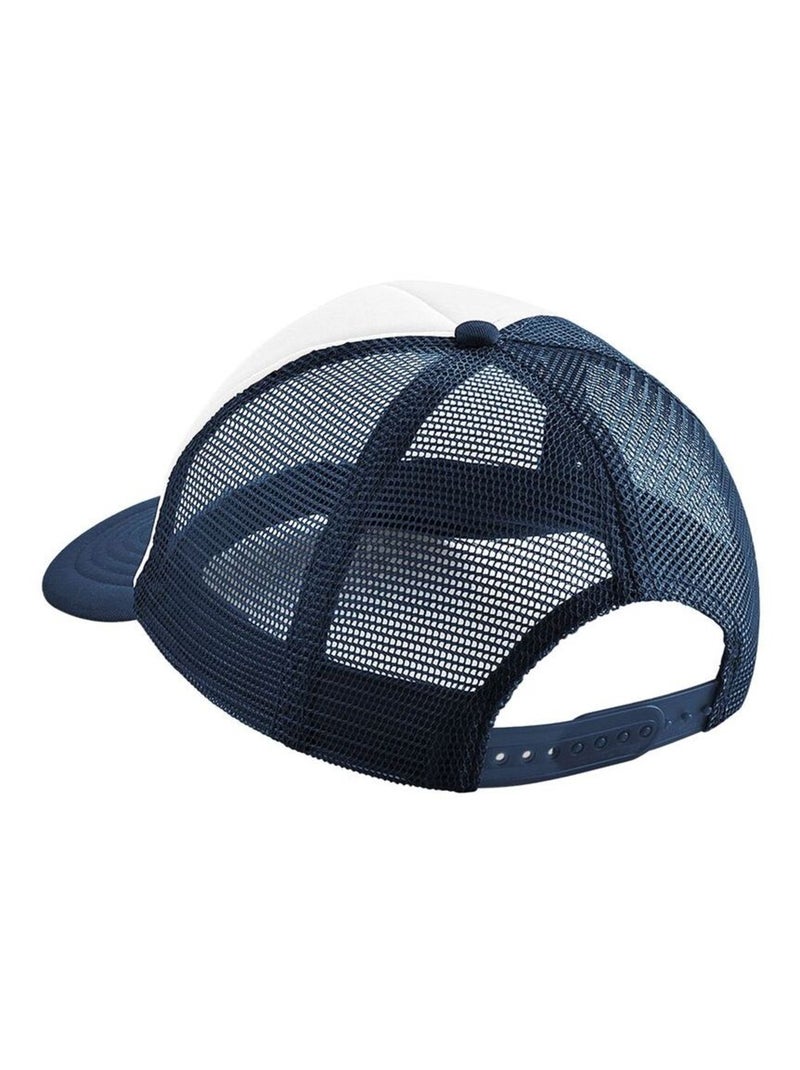 Beechfield Casquette unisexe Adulte Vintage Snapback Trucker Cap Bleu Bleu marine Blanc - Kiabi