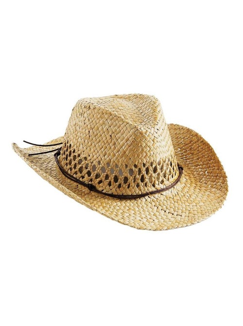 Beechfield Chapeau de cow-boy en paille unisexe adulte - Kiabi Beechfield Chapeau de cow-boy en paille unisexe adulte - Kiabi