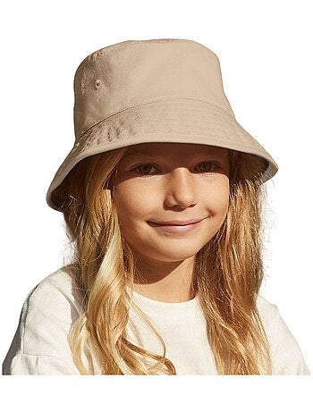 Beechfield Chapeau de seau en coton biologique pour enfants/jeunes
