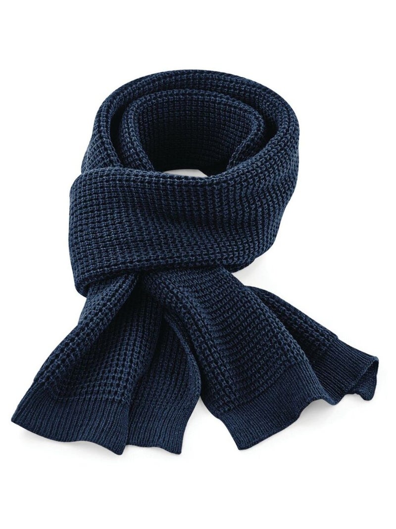 Beechfield Echarpe gaufrée classique unisexe pour adultes Bleu marine - Kiabi