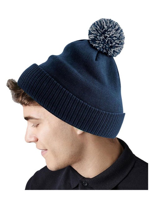 Beechfield Snowstar - Bonnet bicolore recyclé - Kiabi