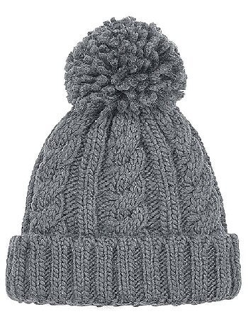 Beechfield Unsiex Adultes Bonnet en tricot torsadé mélangé