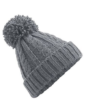 Beechfield Unsiex Adultes Bonnet en tricot torsadé mélangé
