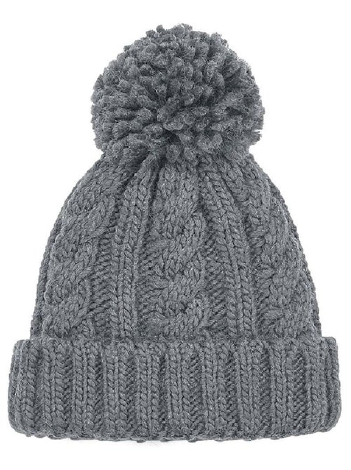 Beechfield Unsiex Adultes Bonnet en tricot torsadé mélangé - Kiabi