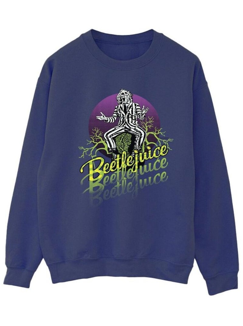 Beetlejuice - Sweat Bleu marine - Kiabi