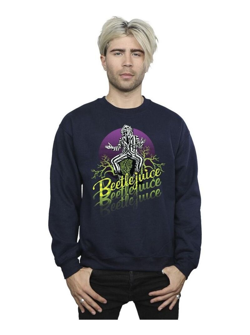 Beetlejuice - Sweat Bleu marine - Kiabi