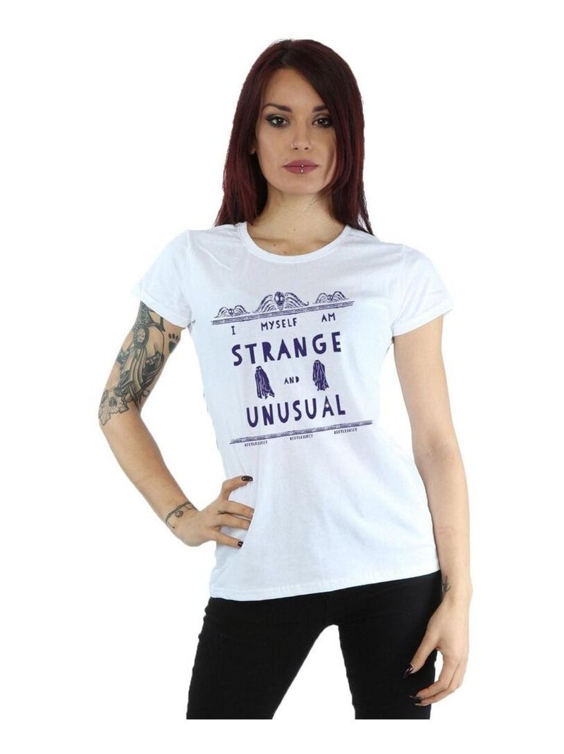 Beetlejuice - T-shirt STRANGE AND UNUSUAL Blanc - Kiabi