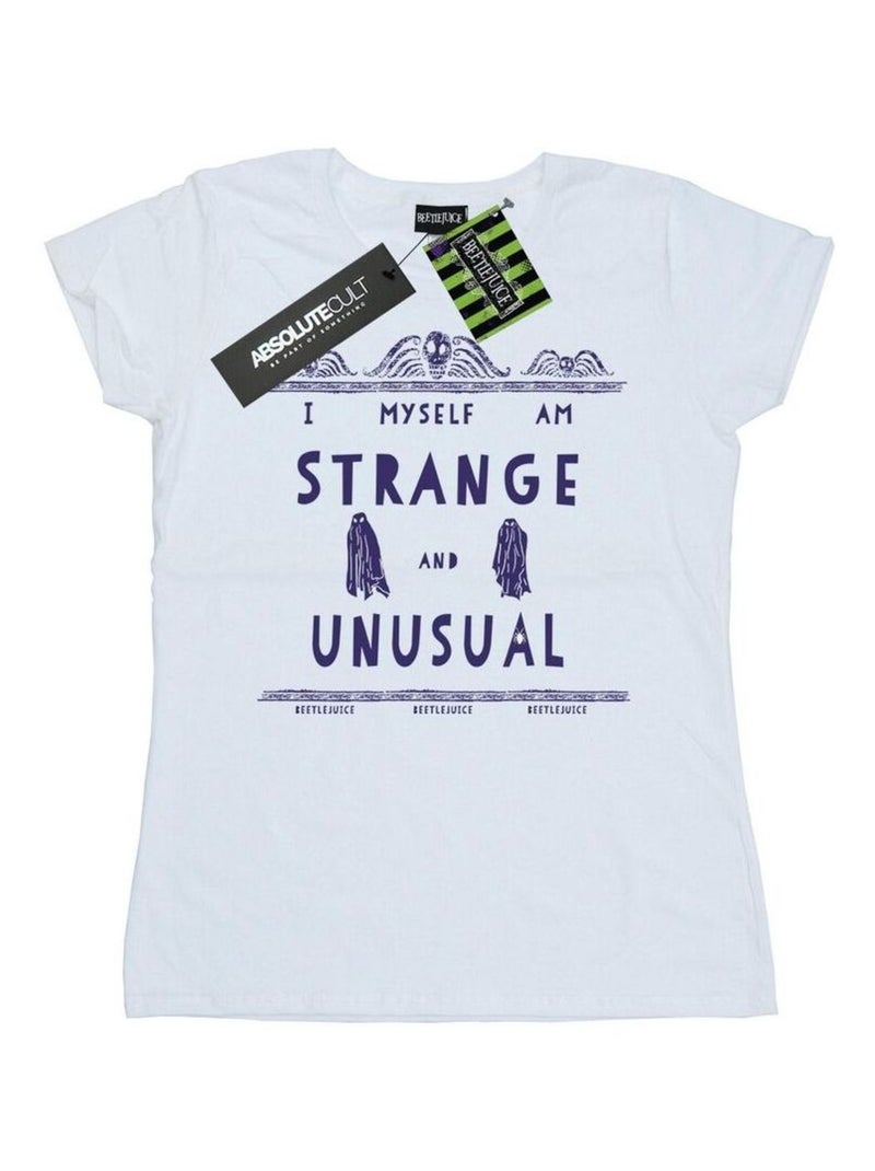 Beetlejuice - T-shirt STRANGE AND UNUSUAL Blanc - Kiabi