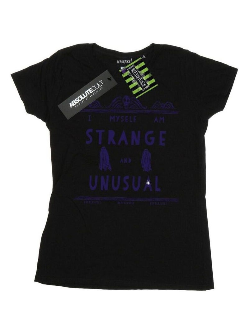 Beetlejuice - T-shirt STRANGE AND UNUSUAL Noir - Kiabi