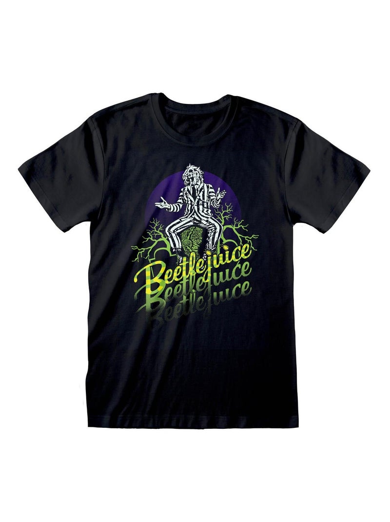 Beetlejuice - T-shirt TRIPLE B Noir - Kiabi
