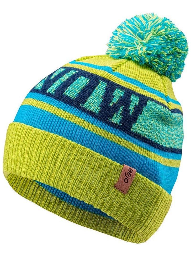 Bejo - Bonnet motif/style rayures contrastées BARRO Vert clair - Kiabi