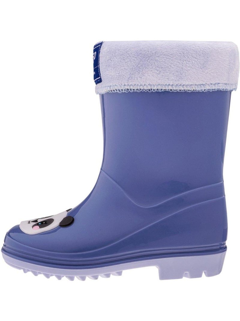 Bejo - Bottes de pluie motif/style Panda FRISE Rose saumon - Kiabi