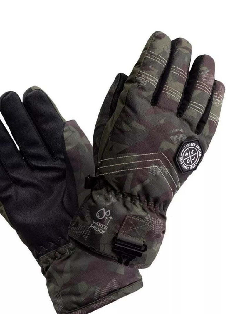 Bejo - Gants de ski motif/style camouflage YUKI Vert foncé - Kiabi