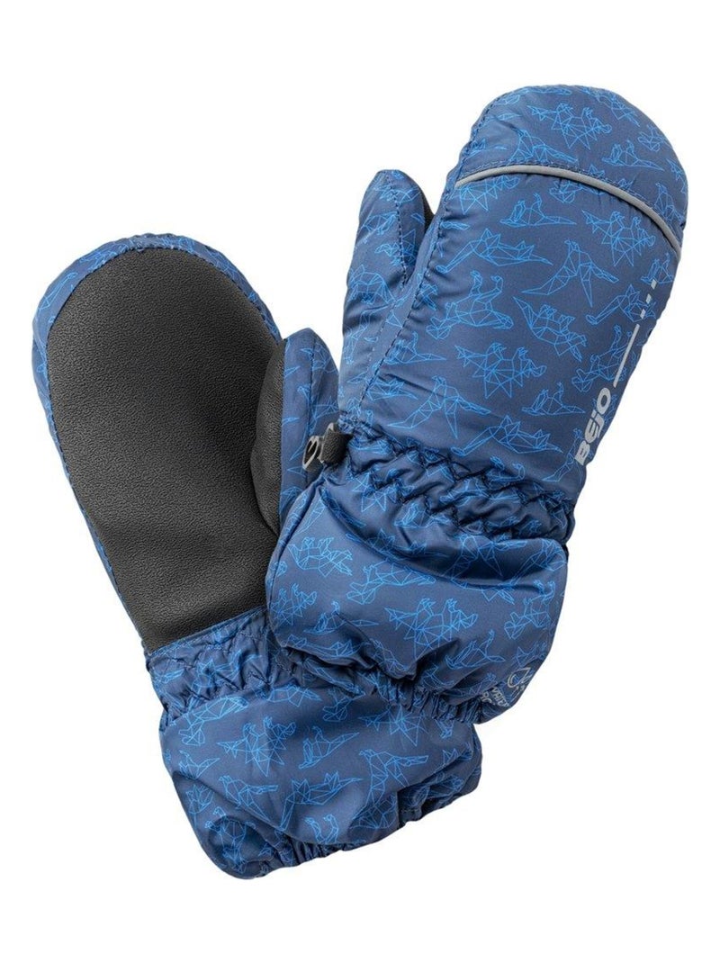 Bejo - Moufles de ski motif/style Dinosaure VIPO Bleu Noir - Kiabi