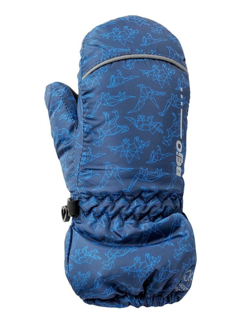 Bejo - Moufles de ski motif/style Dinosaure VIPO Bleu Noir - Kiabi