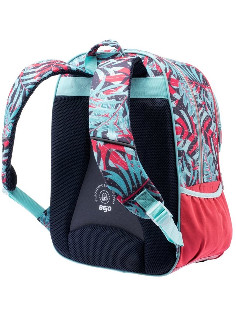 Bejo - Sac à dos motif/style Feuilles KAPSEL Bleu ardoise - Kiabi