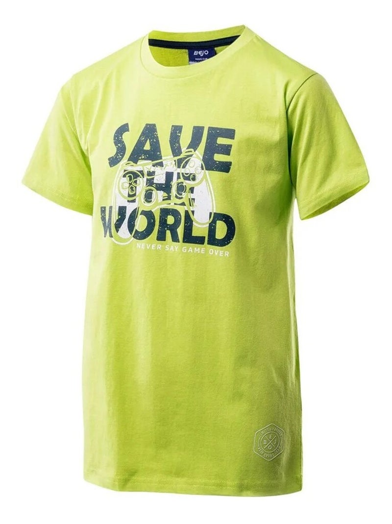 Bejo - T-shirt manches courtes GAMER Vert - Kiabi