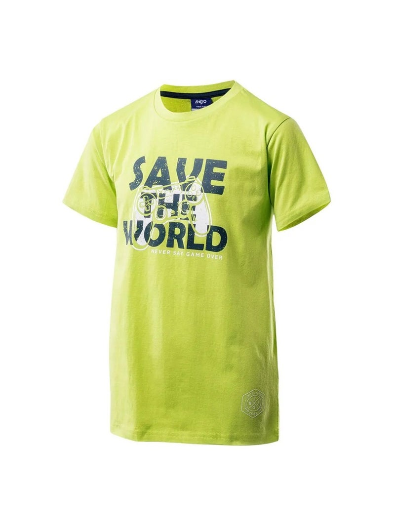 Bejo - T-shirt manches courtes GAMER Vert tilleul - Kiabi