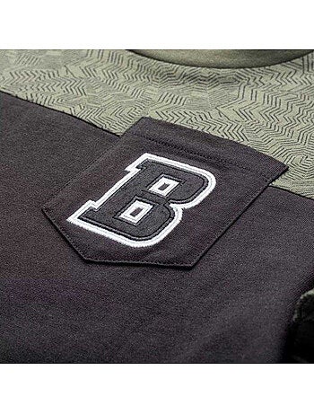 Bejo - T-shirt motif/style bicolore